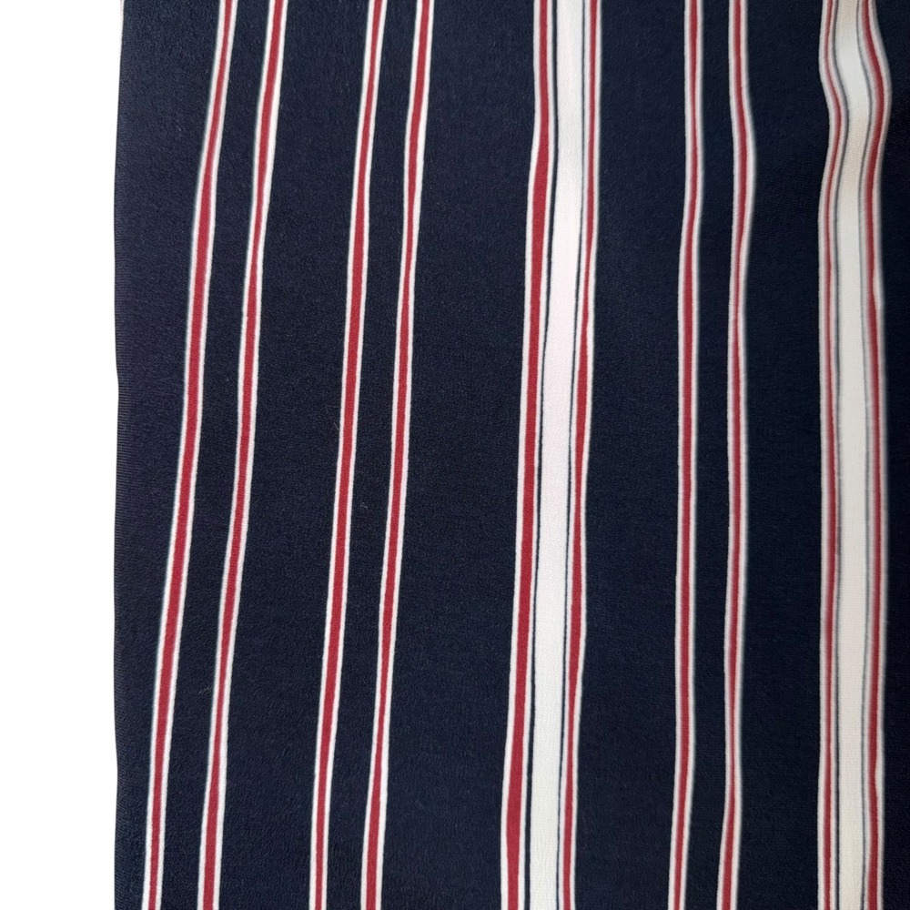 Zara Trafaluc Striped Paperbag Waist Wide Leg Cropped Pants Size S - Picture 7 of 7